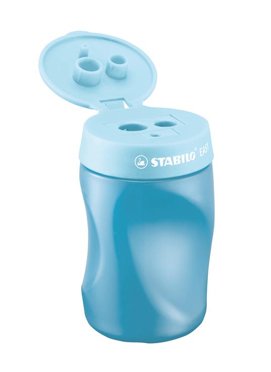 Temperamatite Ergonomico - STABILO EASYtemperino per Mancini - Azzurro - 2