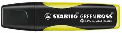 Evidenziatore Ecosostenibile - STABILO GREEN BOSS - 83% Plastica Riciclata - Giallo