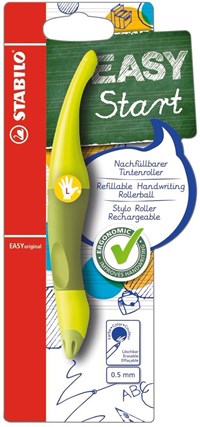 Penna Roller Ergonomica - STABILO EASYoriginal per Mancini in Verde/Lime -  Cartuccia Blu inclusa - STABILO - Cartoleria e scuola