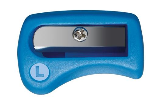 Matita a scatto Ergonomica - STABILO EASYergo 3.15 in Blu/Azzurro per Mancini - con mina 3.15 mm gradazione HB e temperino - 4