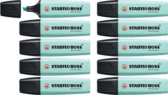 Evidenziatore turchese pastel STABILO boss (5)