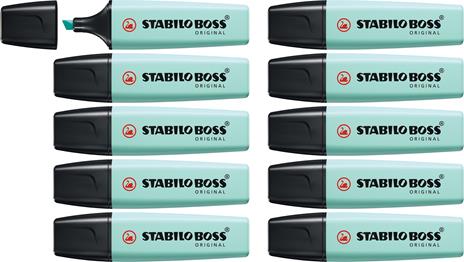 Evidenziatore turchese pastel STABILO boss (5) - 2