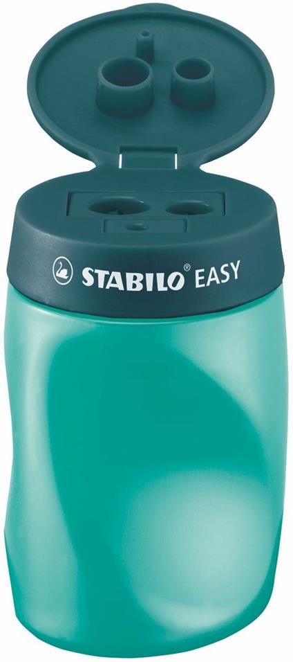 Temperamatite Ergonomico - STABILO EASYtemperino per Mancini - Petrolio