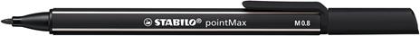 Fineliner Premium - STABILO pointMax - Astuccio da 8 - Colori assortiti - 4