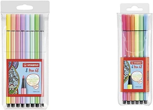 Pennarello Premium - STABILO Pen 68 Pastel - Astuccio da 8 - Colori  assortiti - Stabilo - Cartoleria e scuola | IBS