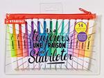 Evidenziatore STABILO swing cool Trousse con 14 Evidenziatori: 8 Fluo + 6 Pastel Edizione Limitata