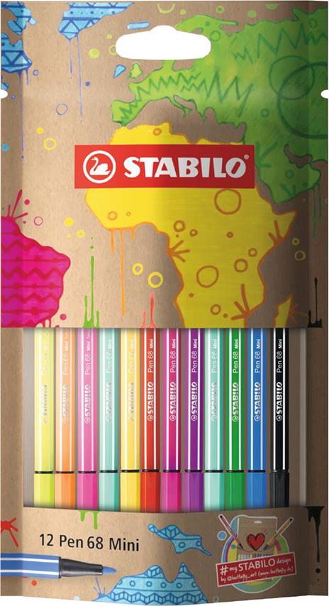 Pennarello Premium con punta a pennello - STABILO Pen 68 brush - Scatola in  metallo da 15 - con 15 colori assortiti - STABILO - Cartoleria e scuola