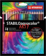 Matita colorata acquarellabile - STABILOaquacolor - ARTY - Astuccio da 24 - Colori assortiti