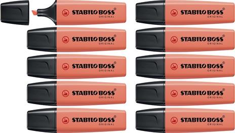 Evidenziatore - STABILO BOSS ORIGINAL Pastel - Rosso Corallo - 4