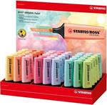 STABILO evidenziatore Boss Original Pastel, espositore da 45, colore: nero