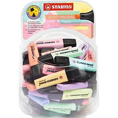 Stabilo Evidenziatore Boss Original Pastel, espositore da 60