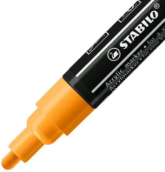 Marker acrilico- STABILO FREE Acrylic - T300 Punta rotonda 2-3mm - Vintage  Edition - Astuccio da 5 - Colori assortiti - STABILO - Cartoleria e scuola