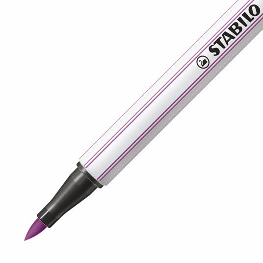 Pennarello Premium con punta a pennello - STABILO Pen 68 brush - ARTY - Astuccio  da 10 - Colori assortiti - STABILO - Cartoleria e scuola