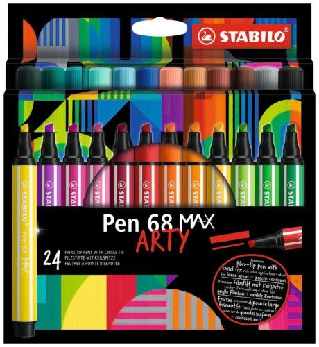 Pennarello Stabilo Pen 68 Brush Arty Astuccio 24 Pennarelli