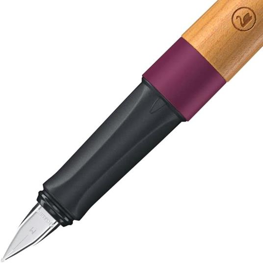 Penna Stilografica Ecosostenibile - CO2 neutral - STABILO Grow in Rosso  Prugna/Ciliegio - Cartuccia inclusa - STABILO - Cartoleria e scuola | IBS