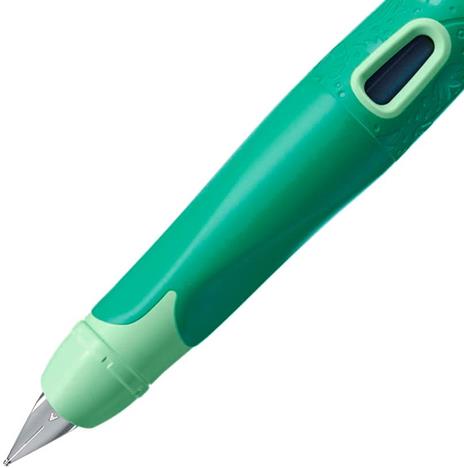 Penna Stilografica Ergonomica STABILO EASYbirdy 3D Wildlife Special Edition in Verde per Destrimani Punta Standard - 2