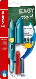 Penna Stilografica Ergonomica - STABILO EASYbirdy  per Mancini, Punta Standard, Chiave di regolazione inclusa