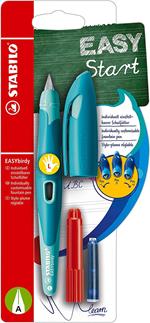 Penna Stilografica Ergonomica - STABILO EASYbirdy per Mancini, Punta Principiante, Chiave di regolazione inclusa