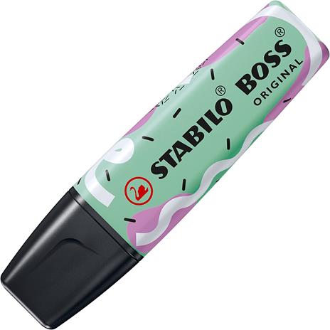 Evidenziatore - STABILO BOSS ORIGINAL Pastel by Ju Schnee - Astuccio da 4 - 2