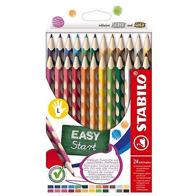 Matita colorata Ergonomica - STABILO EASYcolors - per Mancini - Astuccio da 24 - Colori assortiti