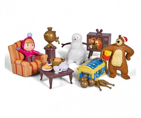 Masha E Orso. Playset Casa Inverno Con Accessori - 23