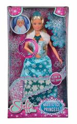 Steffi Love Magic Ice Princess con abito fluorescente