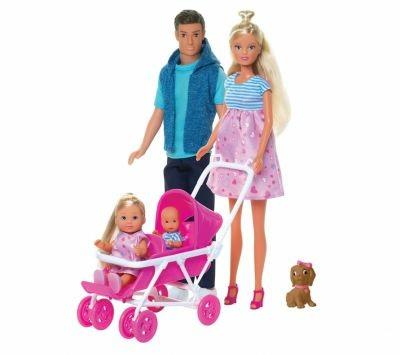 Steffi Love Welcome Family (Steffi incinta Kevin Evi) con 9 Accessori - Simba  Toys - Bambole Fashion - Giocattoli