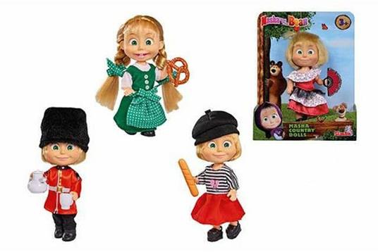 Masha E Orso Masha Europa Personaggio Cm.12 Assortimento - Simba Toys -  Casa delle bambole e Playset - Giocattoli | IBS
