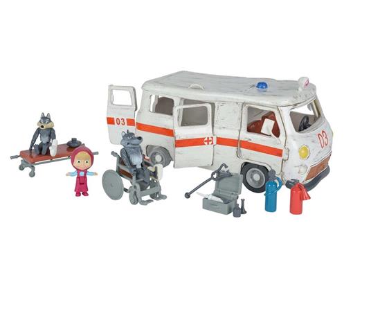 Masha e Orso. Playset Ambulanza con Masha e Due Lupi - Simba Toys - Garage  - Giocattoli | IBS