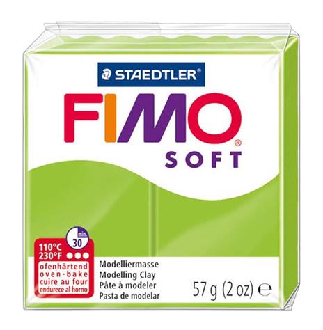 panetto fimo soft 56gr verde mela - 6