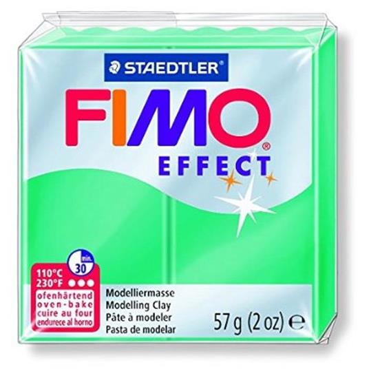 Fimo Effect Verde Traslucido 57g Pasta Modellabile Hobby Scuola Arte  Decoupage