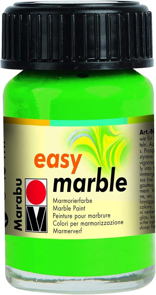 Marabu Colori Per Marmorizzazione Easy Marble15 ml. - Verde Brillante - 4