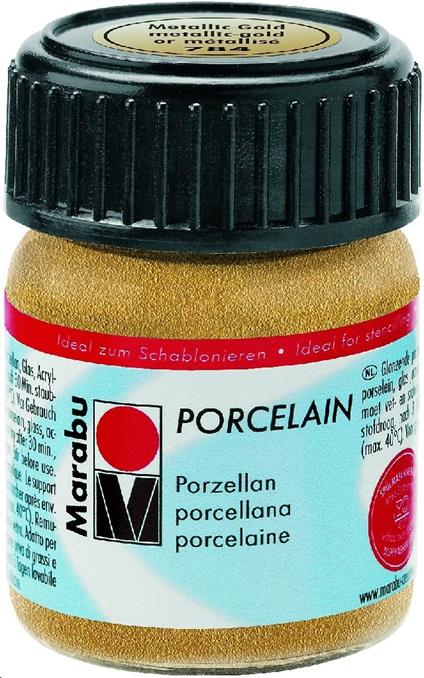 Marabu Colore Per Vetro E Porcellana 15 Ml Metallic Oro