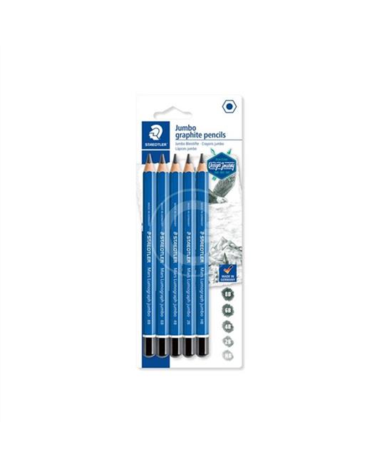 Staedtler Blister Mars® Lumograph® Jumbo Pezzi 5 Hb, 2b, 4b, 6b, 8b