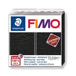 Staedtler 8010-909 Fimo Leather-Effect - Pasta modellabile per modellare oggetti creativi in pelle, effetto pelle e al tatto, colore: Nero