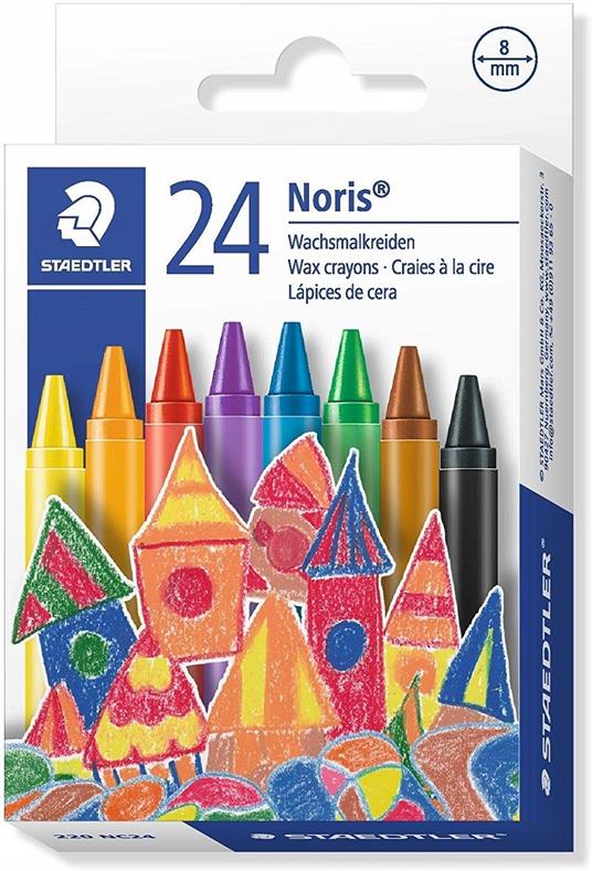 Pastelli a cera Staedtler Noris Club. Astuccio 24 colori