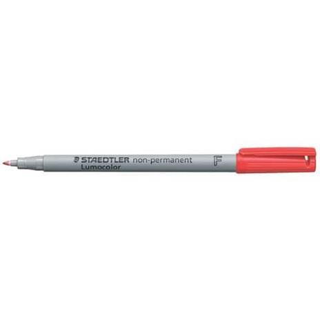 Penna a punta sintetica Staedtler Lumocolor® non-permanente 316 F 0,6 mm rosso - 316-2