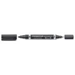 Staedtler Lumocolor € Set di 10 pennarelli permanenti Duos nero