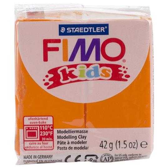 Fimo Kids Arancione 42g Pasta Modellante Modellabile Hobby Scuola Arte Decoupage - 2