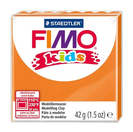 Fimo Kids Arancione 42g Pasta Modellante Modellabile Hobby Scuola Arte Decoupage - 9