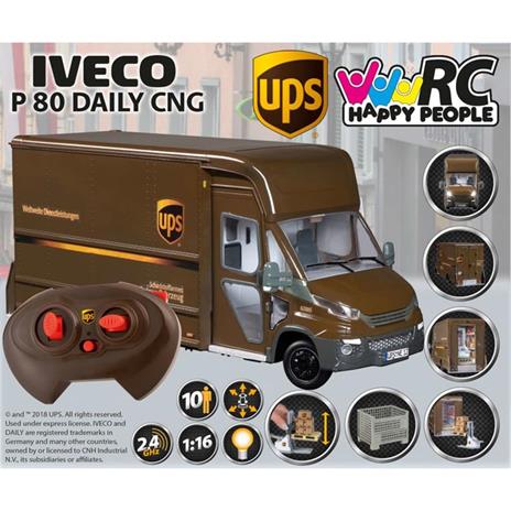 UPS Camion delle Consegne Giocattolo RC IVECO P80 Daily CNG 1:16 - UPS -  Mezzi pesanti - Giocattoli | IBS