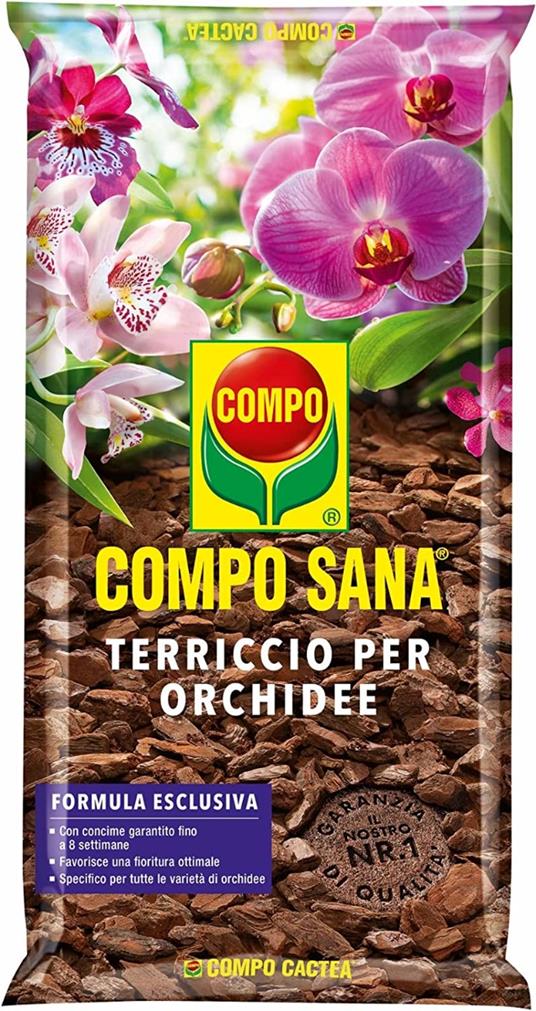 Compo Sana Terriccio Per Orchidee Sacco 2,5 Lt Compo Cactea - Compo - Idee  regalo | IBS