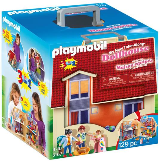 Playmobil Dollhouse (5167). Casa delle Bambole Portatile - Playmobil -  Playmobil Dollhouse - Edifici e architettura - Giocattoli | IBS