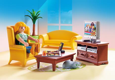 Playmobil Dollhouse. Soggiorno con stufa a legna (5308) - 7