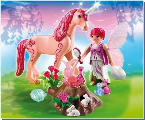 Fata della cura con unicorno Rose Red Playmobil (5443) - 2