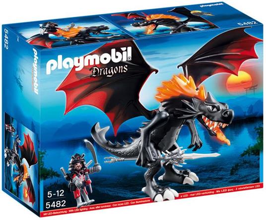 Playmobil Dragons. Drago gigante sputafuoco (con luci led)(5482) - Playmobil  - Regno dei Dragoni - Generici - Giocattoli | IBS