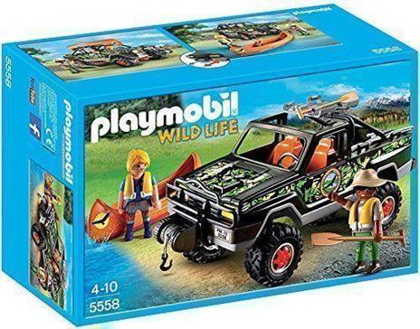 Playmobil Wild Life. Pickup-avventura con canoa (5558) - 2