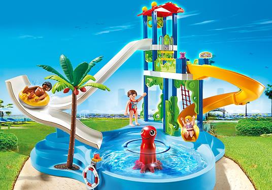 Playmobil. Torre degli scivoli con piscina (6669) - Playmobil - Summer Fun  - Edifici e architettura - Giocattoli | IBS