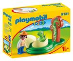 Playmobil 1-2-3. Ragazza con Uovo Di Dinosauro