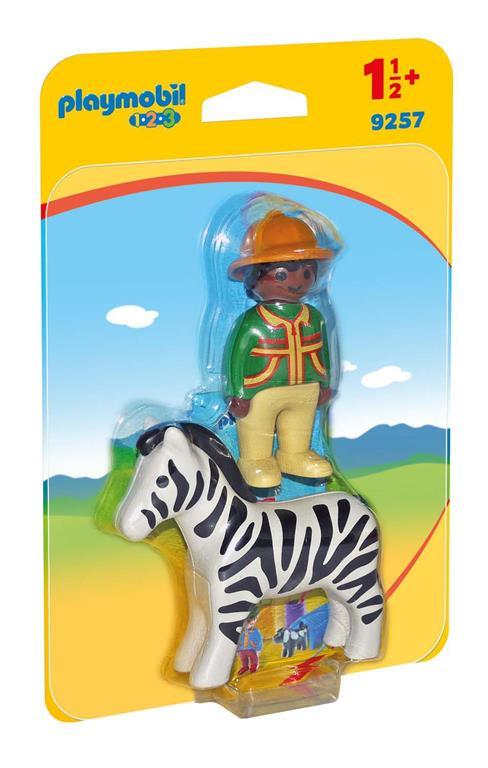 Playmobil 1. 2. 3 (9257). Ranger con Zebra 1. 2. 3